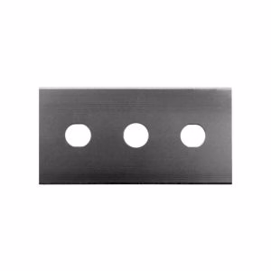 LUTZ BLADES&reg; Square End Stainless Steel Three Hole Blade, 200/Box