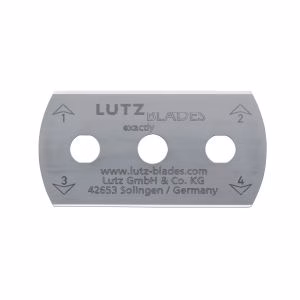 LUTZ BLADES&reg; Round End Stainless Steel Three Hole Blade, 200/Box