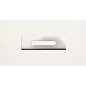 0.015" Single Edge, Square End Ceramic Coated Stainless Steel Slotted Blade - Each, 100/Box