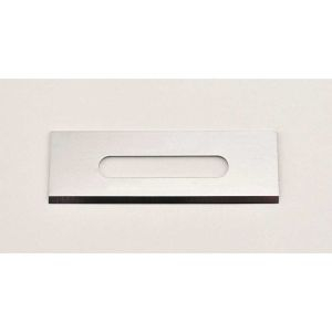 LUTZ BLADES&reg; 0.025" Single Edge, Square End Stainless Steel Slotted Blade, 50/Box