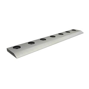 7-hole Polymer Systems Granulator Blade, or rotor knife for Model 1624.