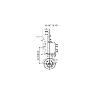 Bracket for Mario Cotta X-35 Shear Cut Pneumatic Knife Holder With Pinion
