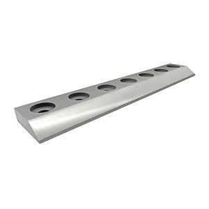 Angled view of Replacement Nelmor grinder blade for granulator Model G2244.