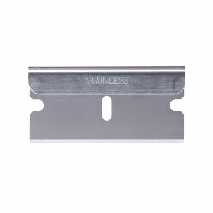 Stainless Steel Single Edge Utility Blade With Back - 0.009in, 100/Box