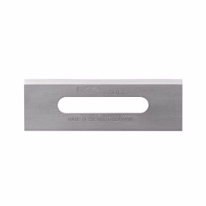 LUTZ BLADES&reg; 0.025" Double Bevel, Single Edge, Square End Stainless Steel Slotted Blade, 50/Box