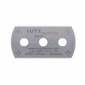 Lutz Round End Ceramic Coated Stainless Steel Three Hole Blade